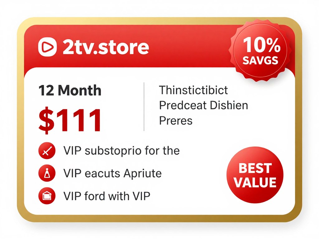 2tv.store annual IPTV subscription plan maximum savings