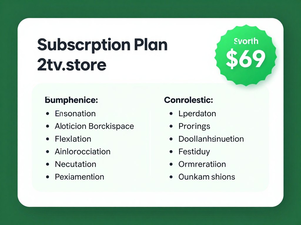 2tv.store six-month IPTV subscription plan with savings