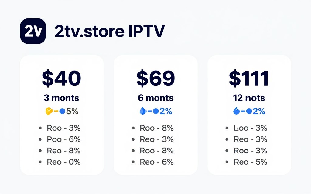2tv.store subscription pricing plans comparison chart