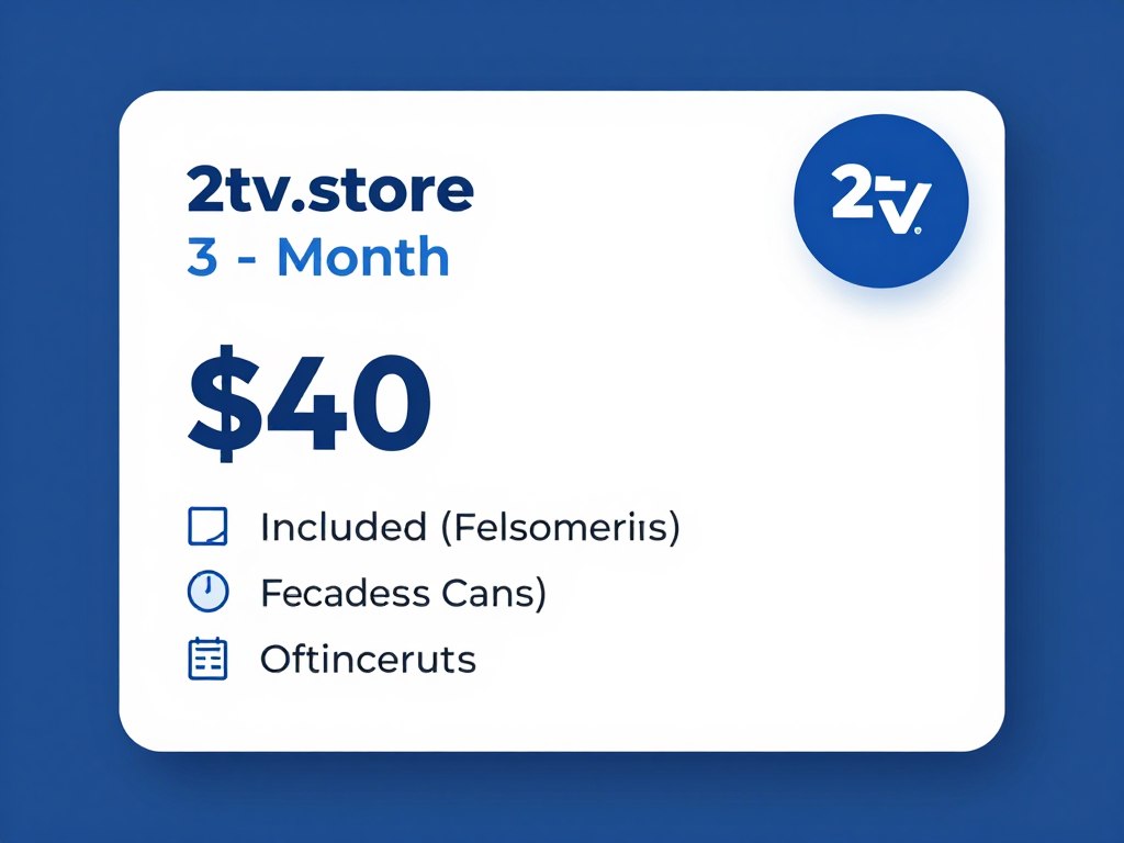 2tv.store three-month IPTV subscription plan