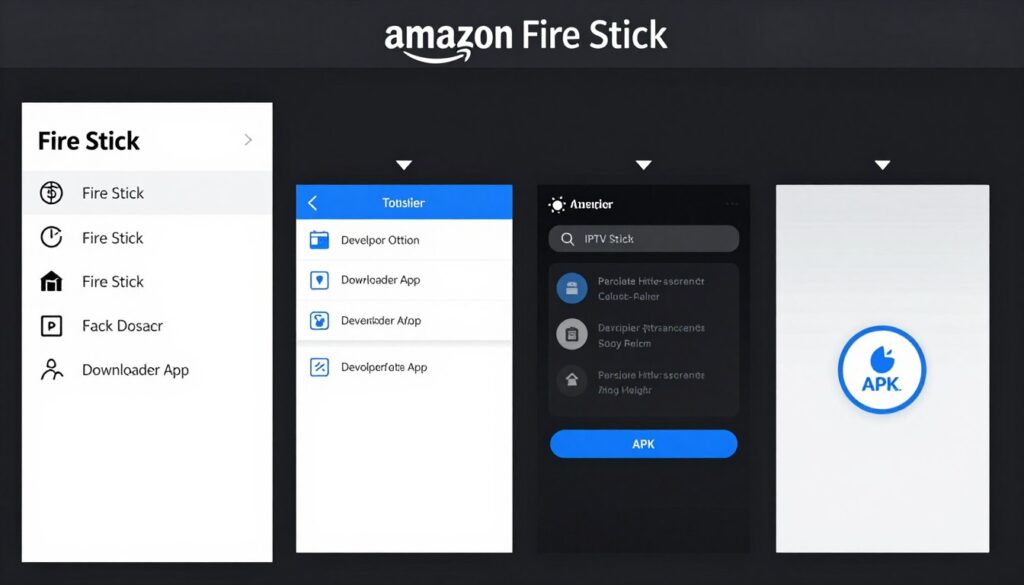 Amazon Fire Stick setup for IPTV service with sideloading instructions