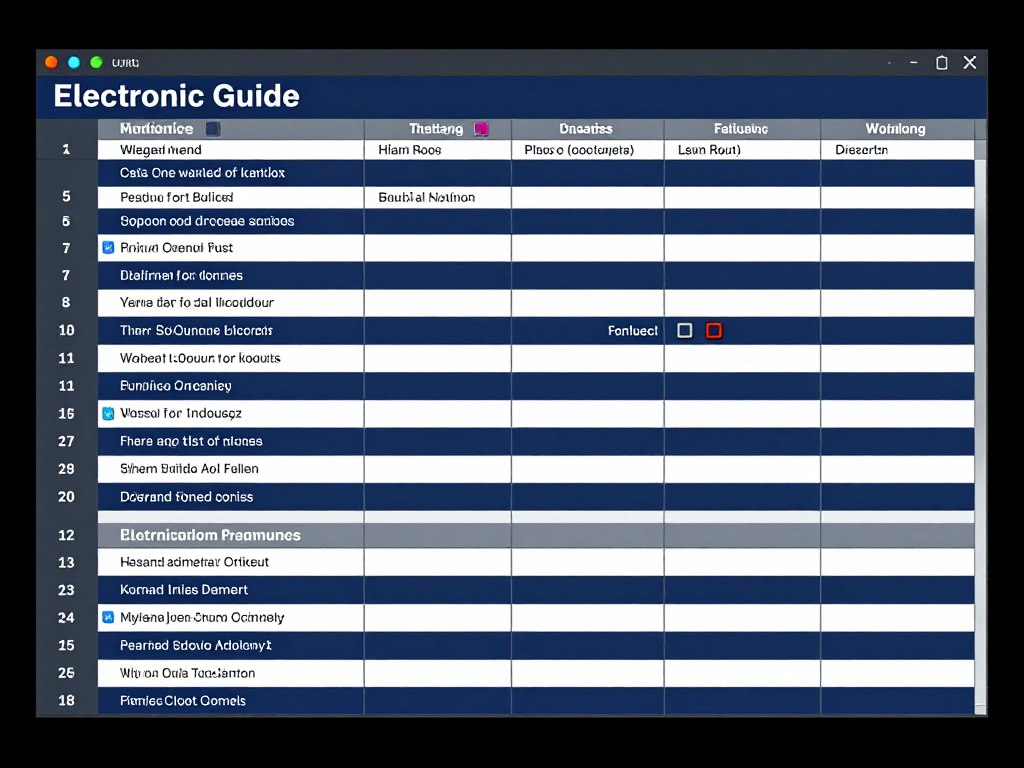 EPG interface showing detailed program guide for IPTV service