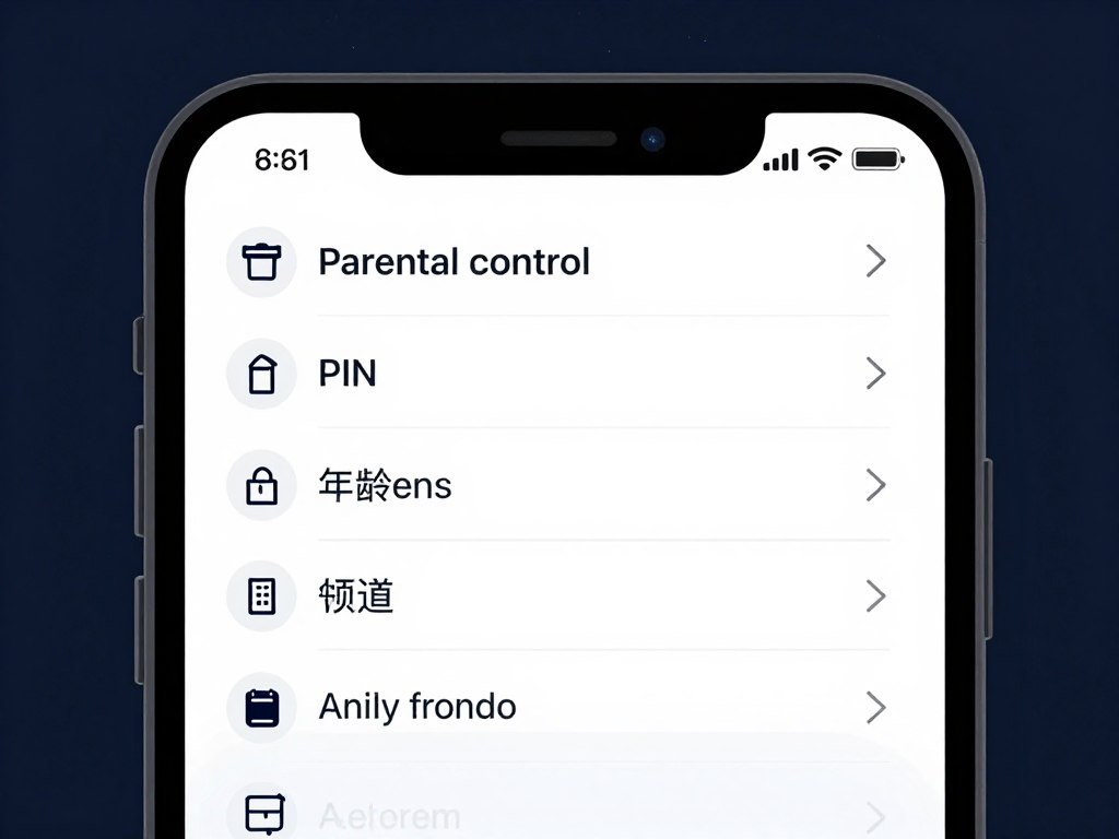 IPTV USA parental control settings interface