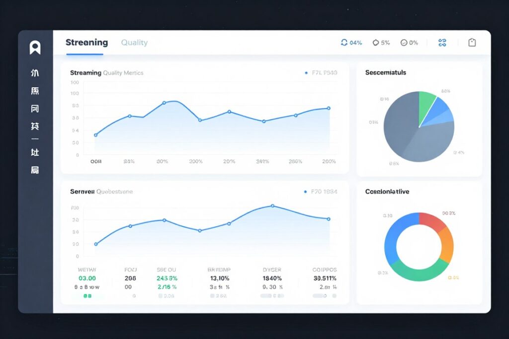 IPTV USA streaming quality monitoring dashboard