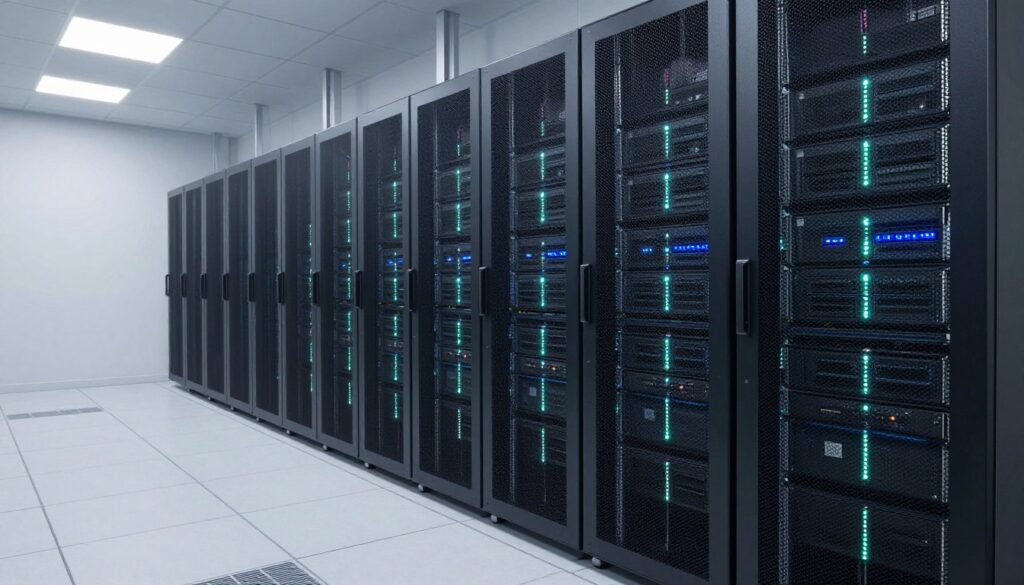 IPTV provider server room showing stable infrastructure