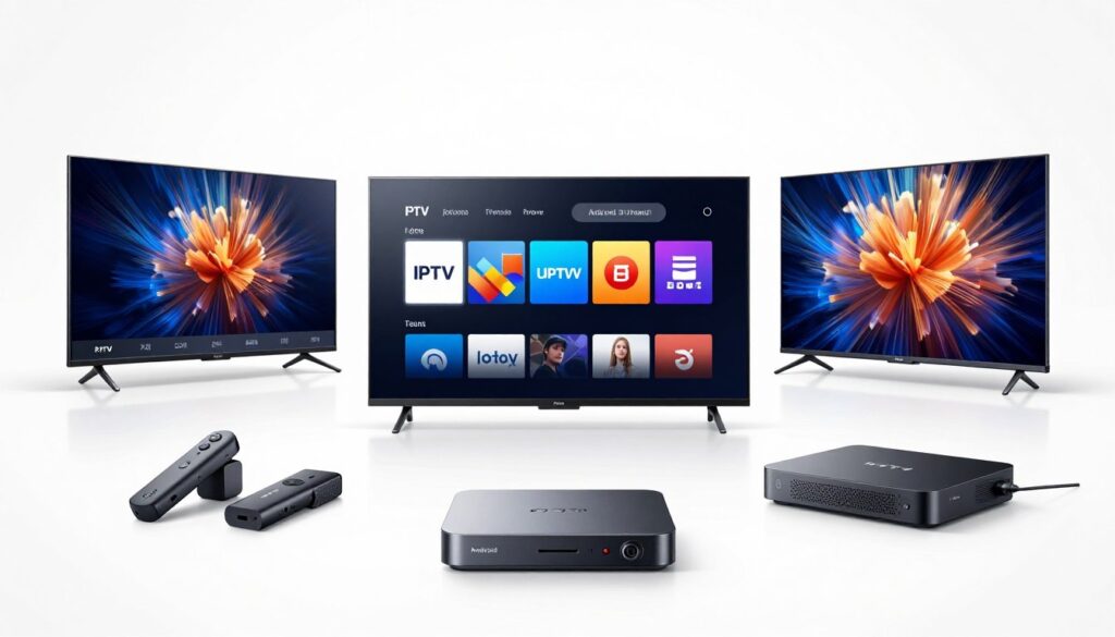 Smart TVs and streaming devices compatible with IPTV subscription services
