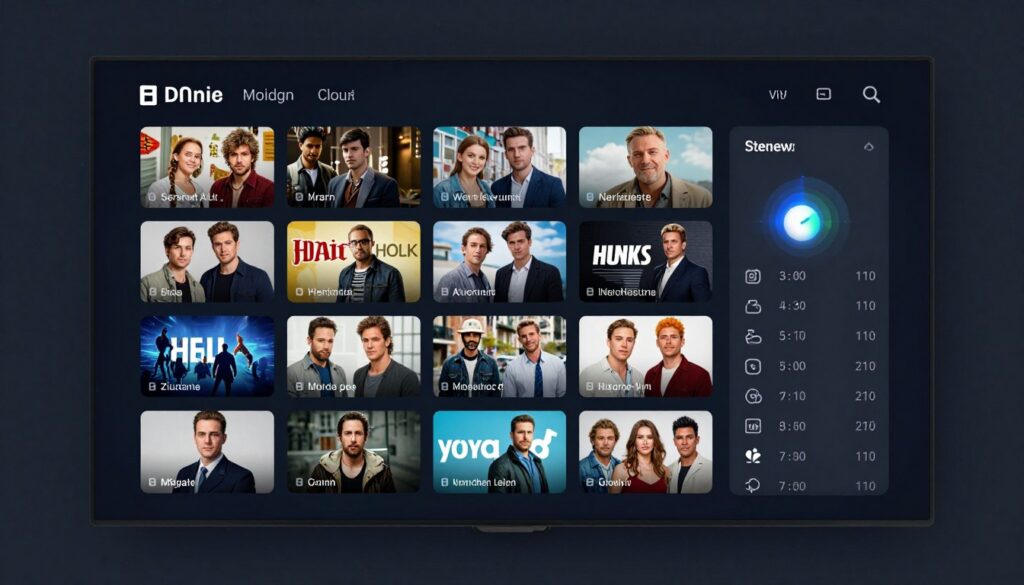 cloud dvr interface showing recorded programs and storage