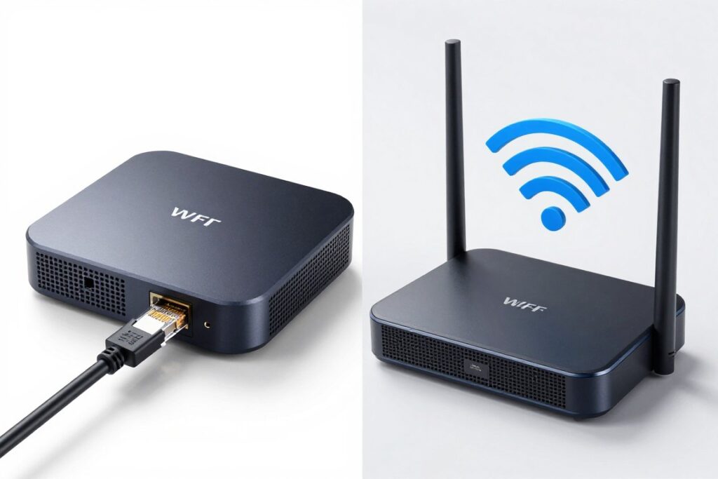 ethernet cable connection versus wifi for streaming performance