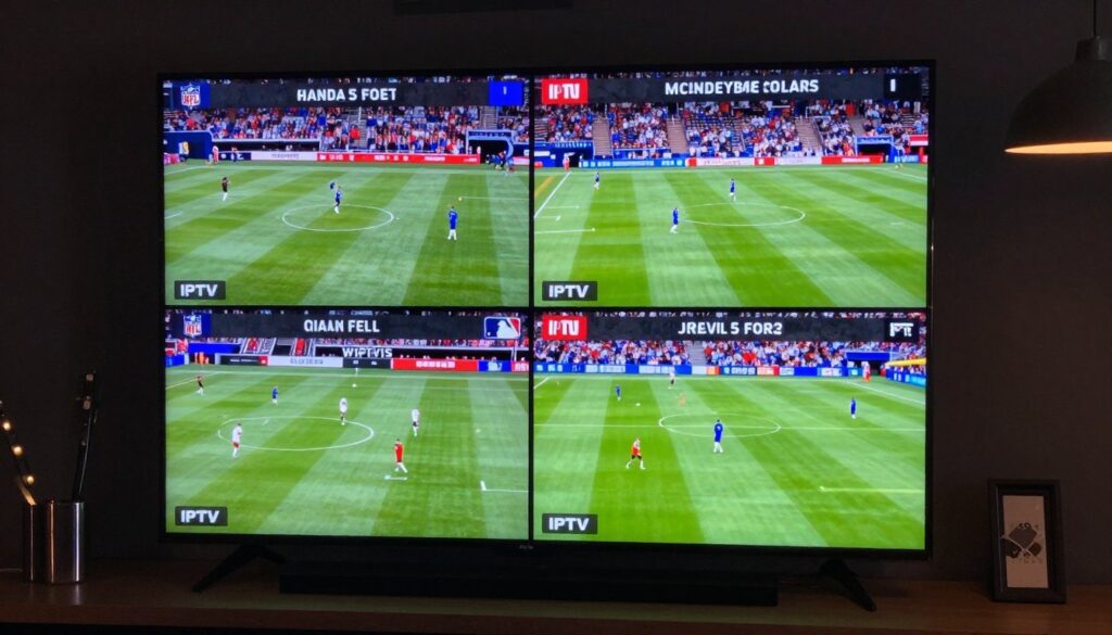 live sports streaming on iptv showing multiple games simultaneously