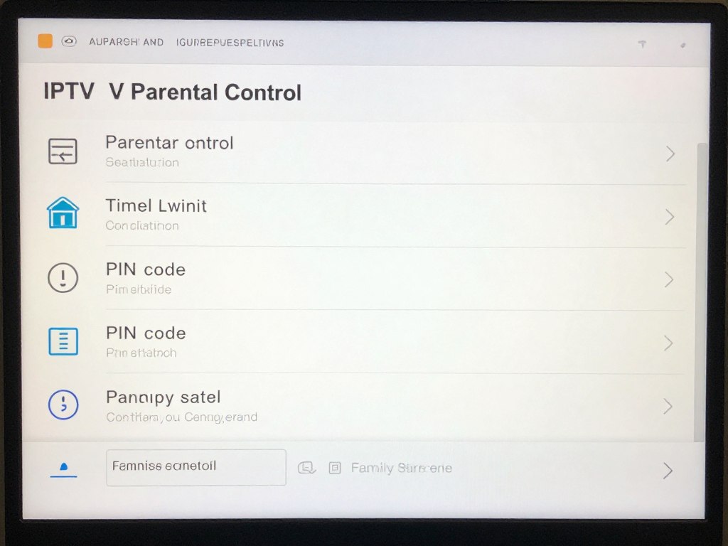 parental control settings interface showing content restrictions