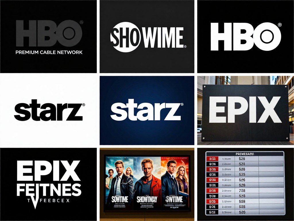 premium movie channel logos and programming schedules