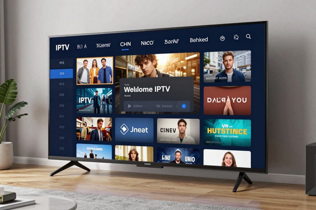 smart tv screen showing iptv app installation complete