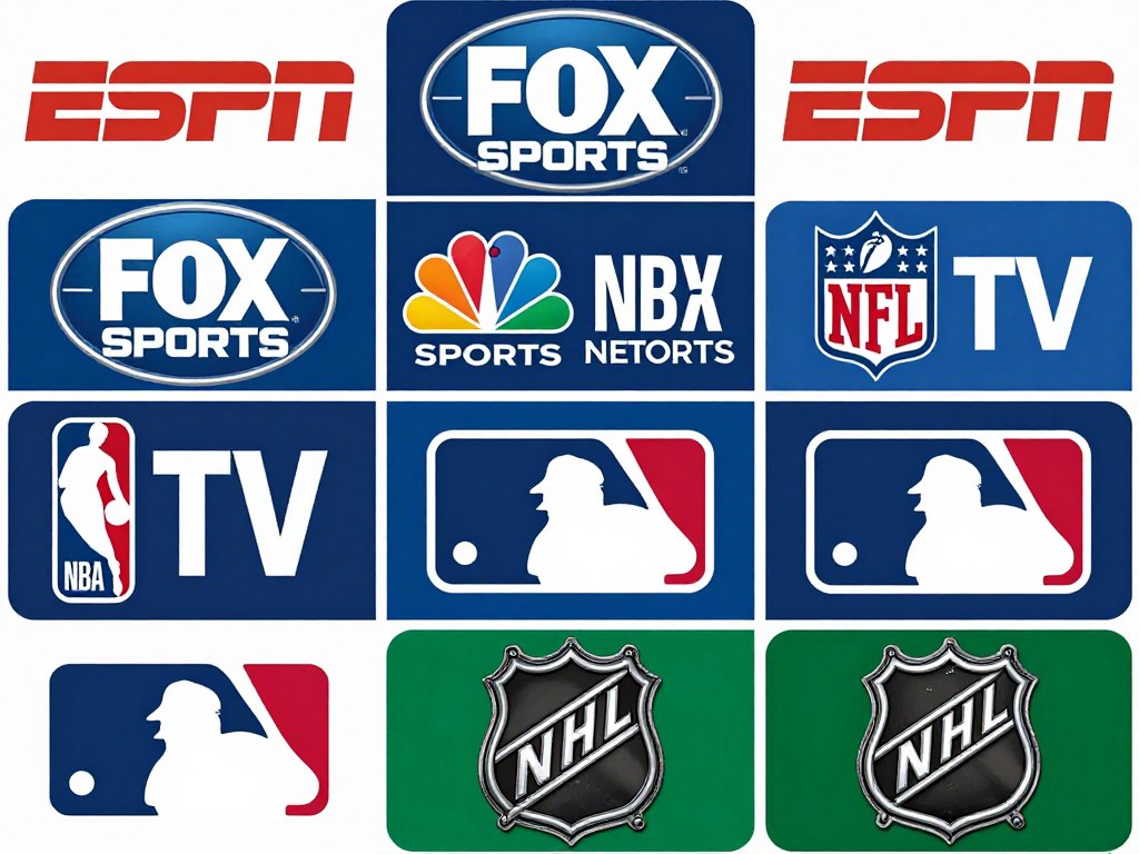 sports channel lineup showing major league networks