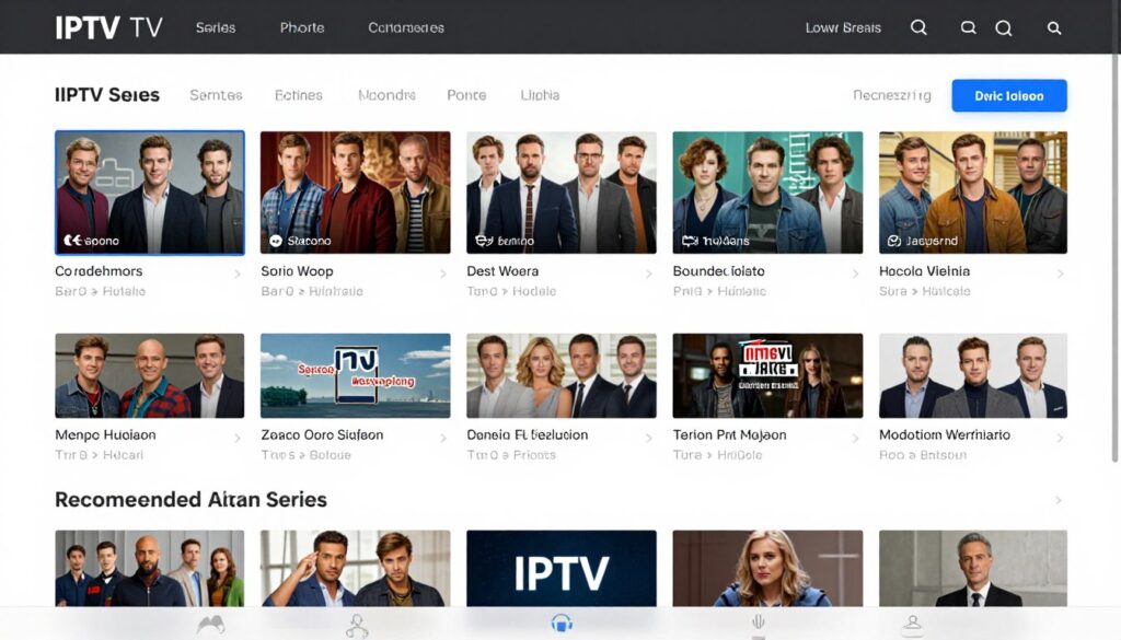 tv series library showing popular shows and episodes