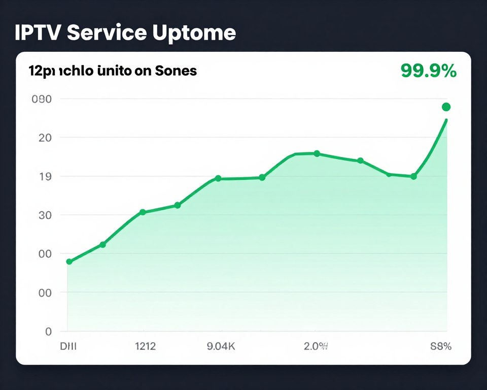uptime reliability graph showing consistent iptv service performance